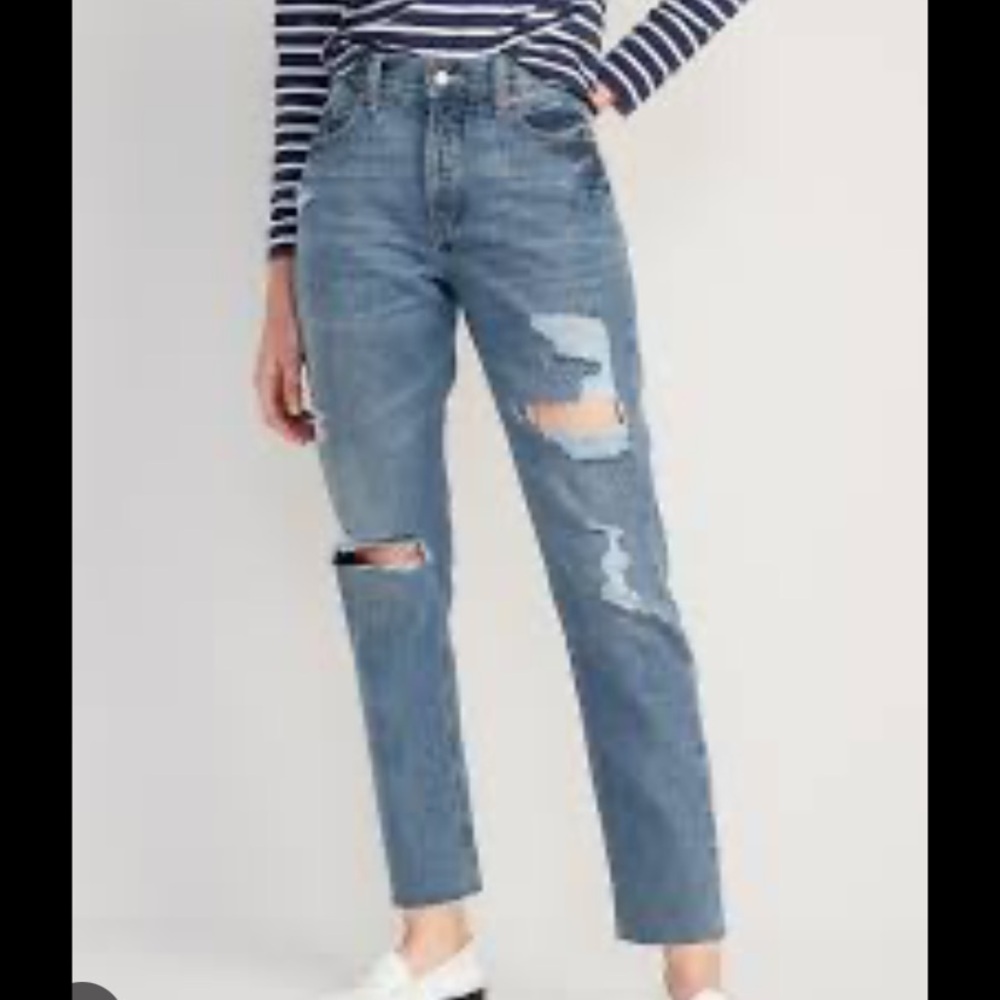 Old Navy High rise Slouch Straight Jeans
